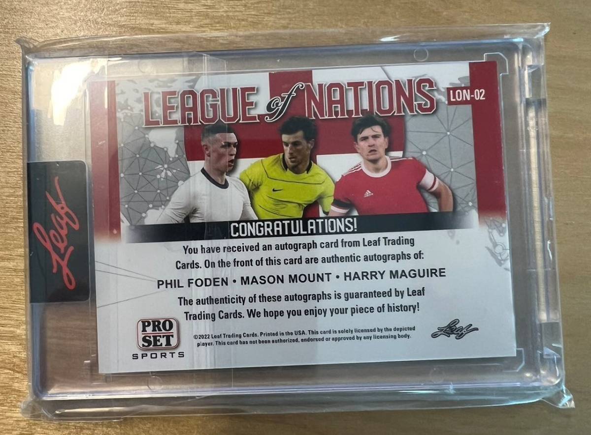 3枚限定! 直筆サインカード 2022 Leaf Pro Set League Of Nations