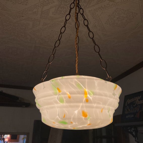 イギリスアンティーク 重ねガラスシェード 天井照明【WYG1】ガラス