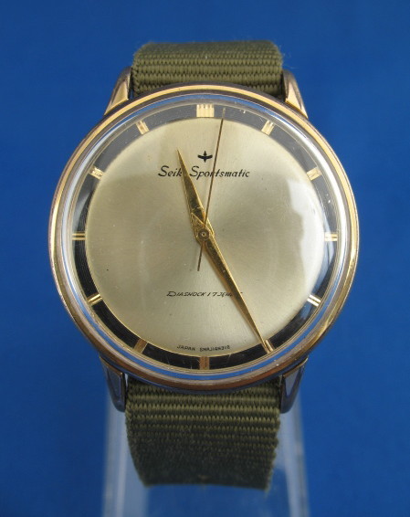 ◇SEIKO セイコー Sportsmatic スポーツマチック 金文字盤 17石 自動
