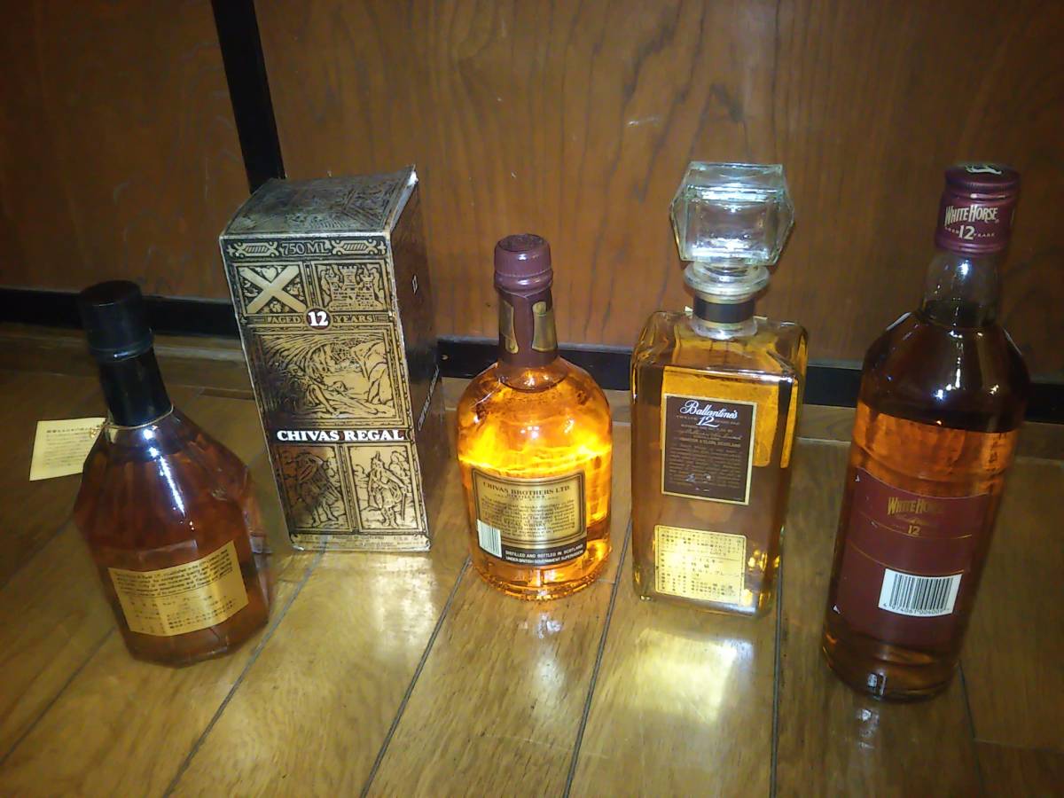 スコッチ ウイスキー 4本 未開栓 古酒 WHISKY シーバス リーガル