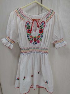 カロチャ刺繍 ワンピースのYahoo!オークション(旧ヤフオク!)の  