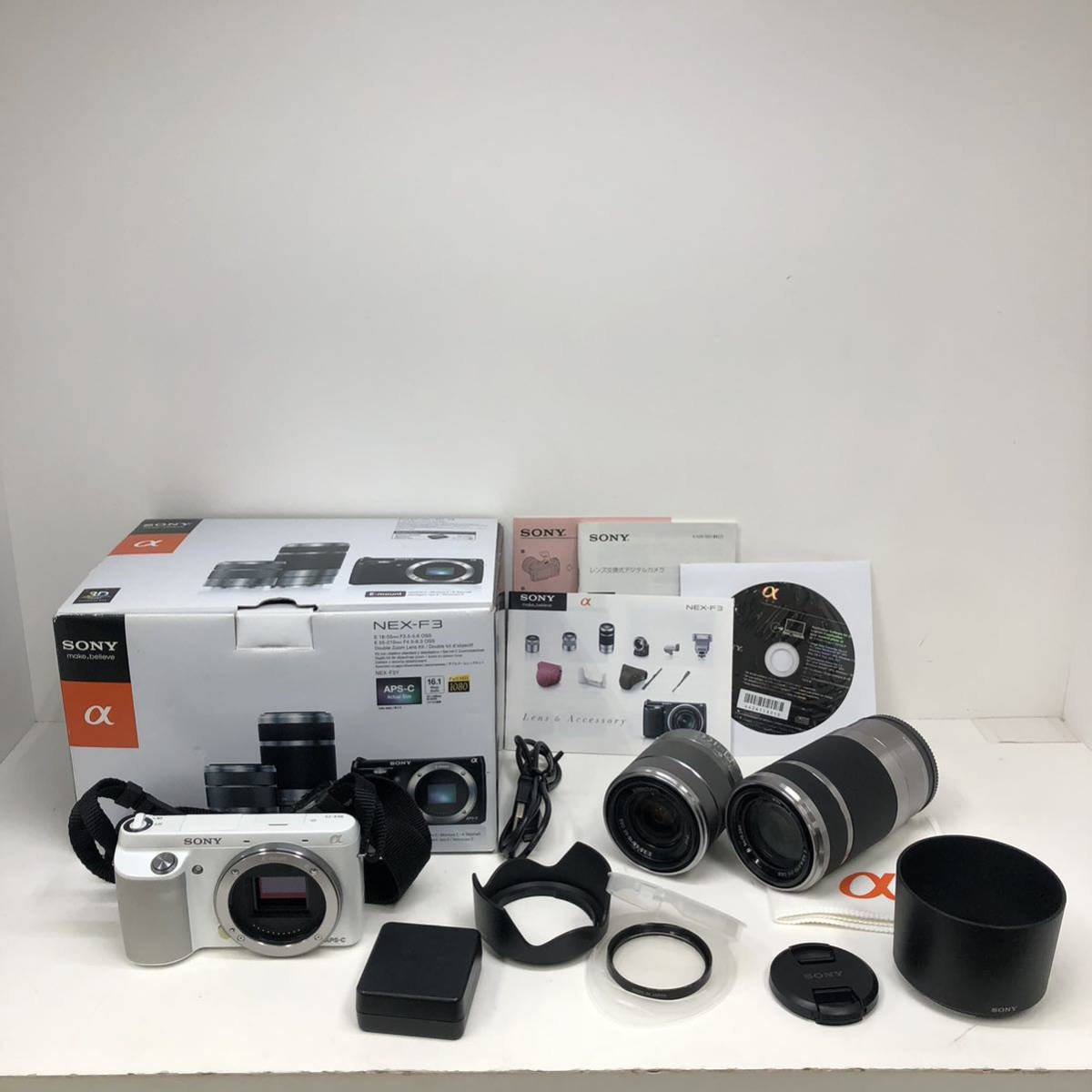 221114PT090210 【ジャンク品】SONY ソニー NEX-F3 ダブルレンズ 