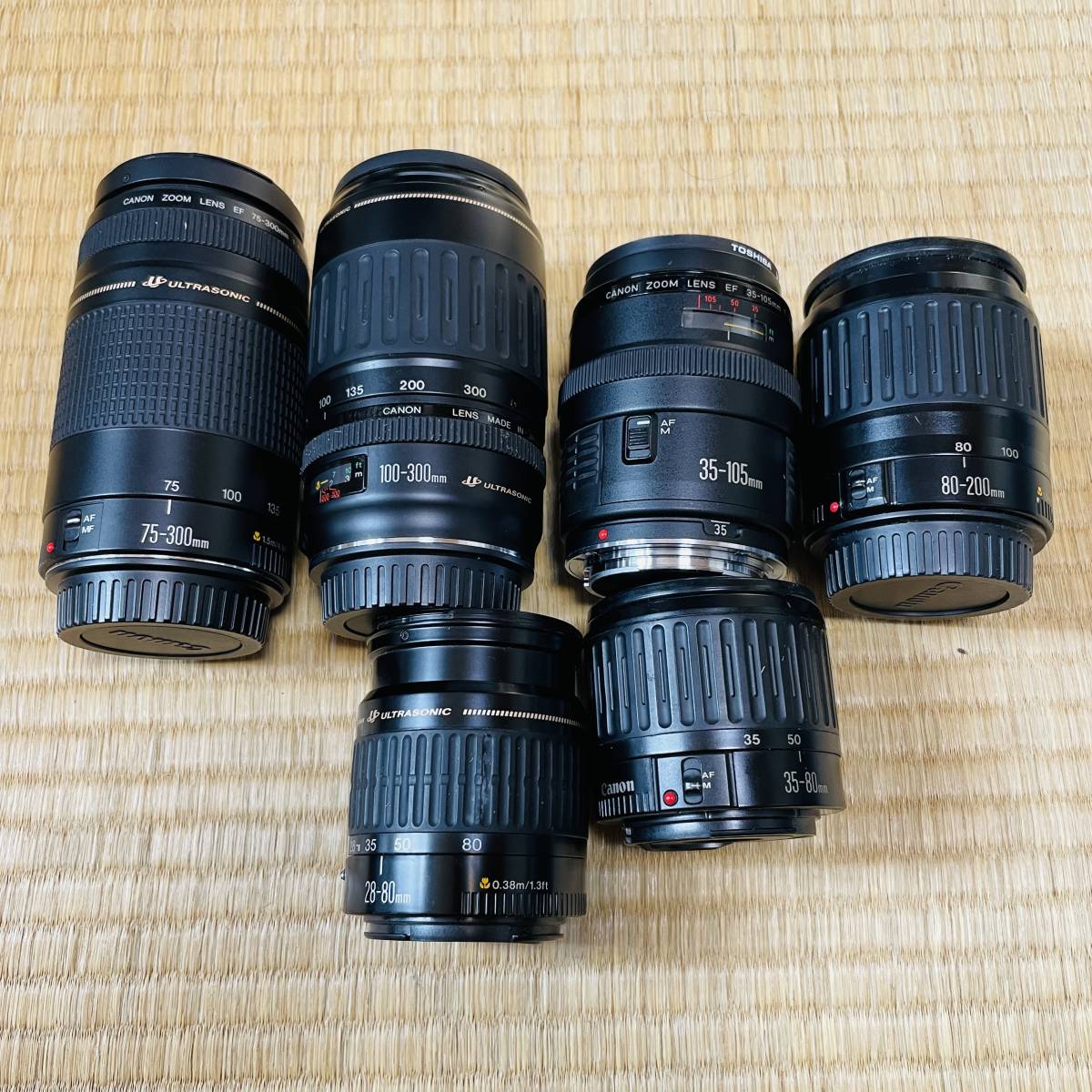 Nikon Canonジャンクレンズ5本まとめ売り 1円スタート CANON AF レンズ まとめ売り 現状品 カメラレンズ Canon