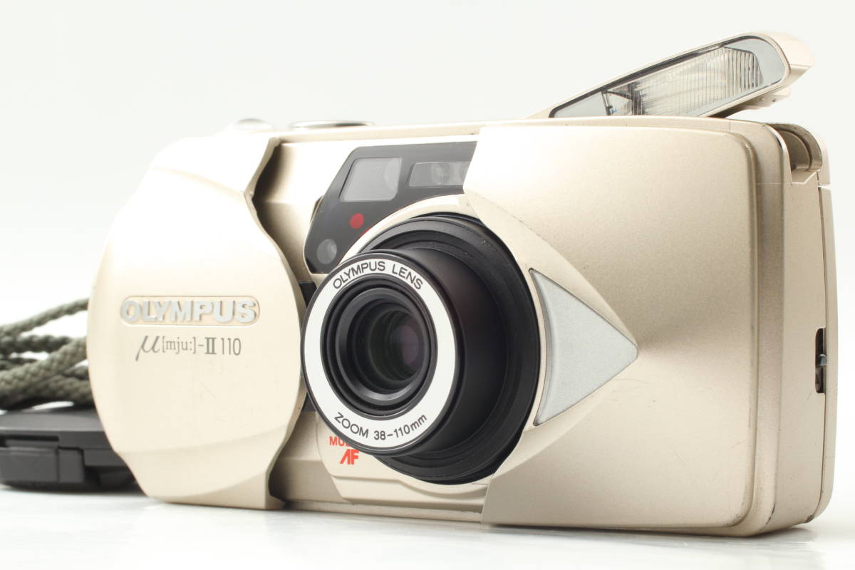 ＜動作美品＞ OLYMPUS μ〔mju:〕-II 110 動作確認済み！All Works OLYMPUS Mju II 110 35mm Point & Shoot Film
