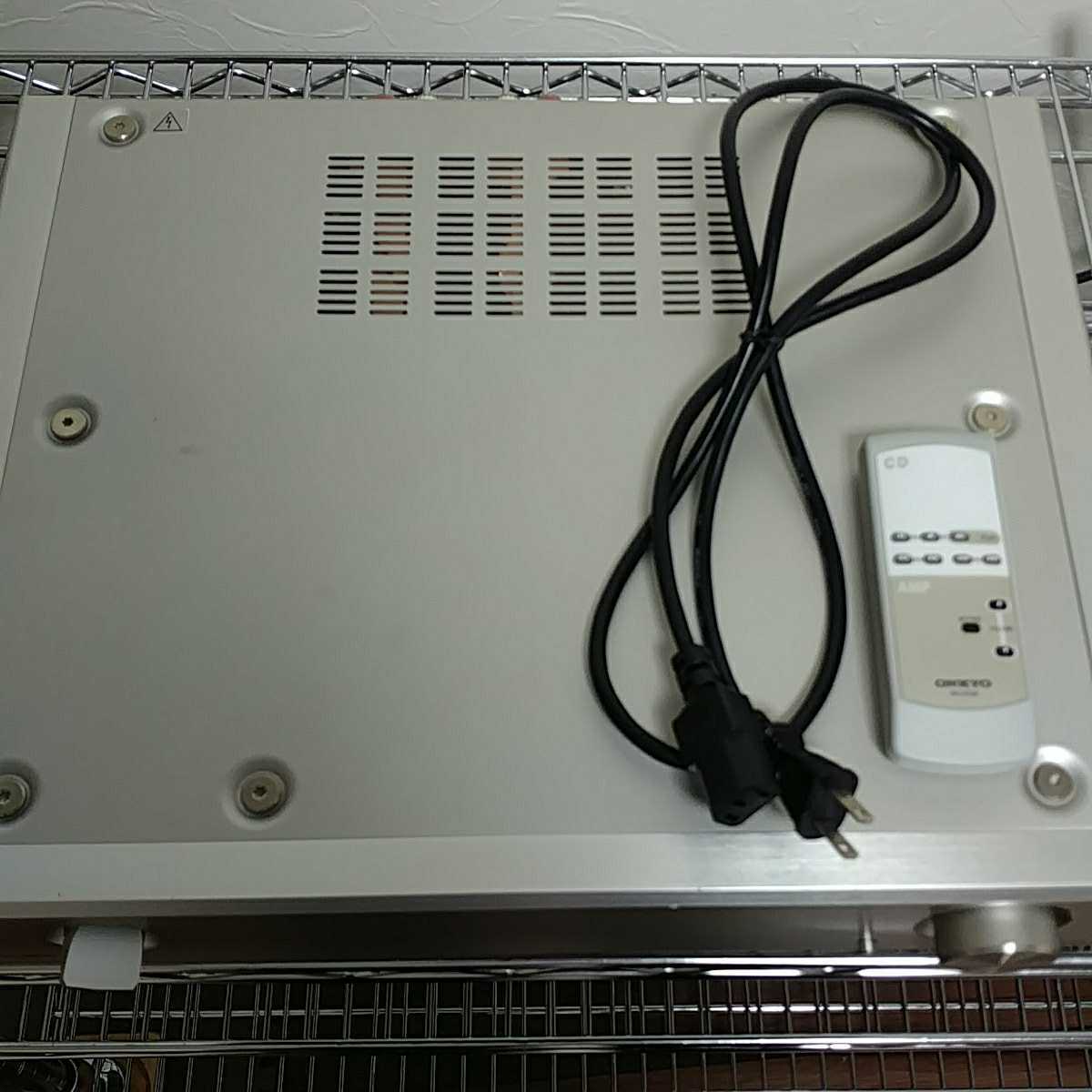 ONKYO A-1VL　動作品　程度良　純正リモコン付き（ミュート、ボリュームとも操作可） ONKYO A-1VL | &frasl;シルバー A-1VLのクチコミ メルカリ