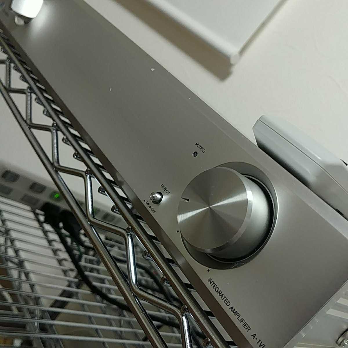 ONKYO A-1VL　動作品　程度良　純正リモコン付き（ミュート、ボリュームとも操作可） ONKYO A-1VL | &frasl;シルバー A-1VLのクチコミ メルカリ