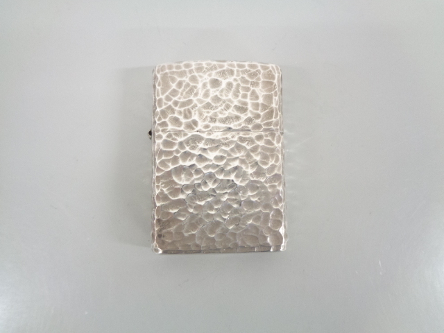 着火確認済み 2015年製 ZIPPO ジッポ ARMOR アーマー STERLING SILVER 