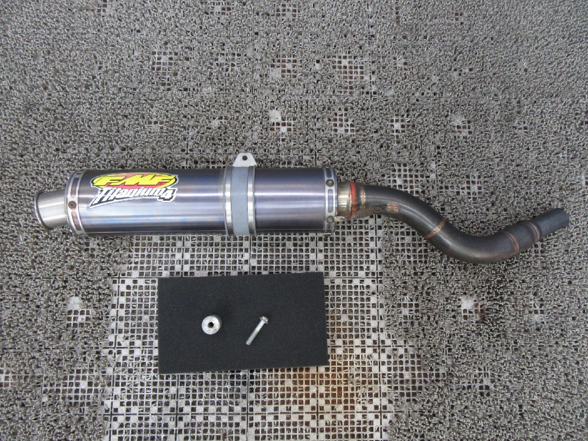 ジャンク品 KLX250 Dトラッカー 01~07年 FMF チタニウム4 スリップオン マフラー 2600004327110B12S