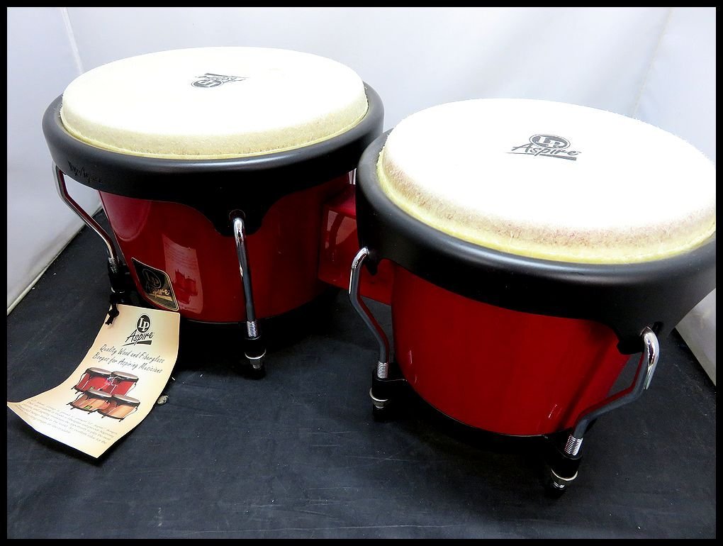 ZEROnet]Σ打楽器 LP Aspire ボンゴ BONGO RED WOOD 径21cm/24cm ΣK412