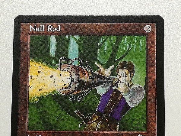 sB494o [人気] MTG 無のロッド Null Rod ウェザーライト WTH 茶 R レア