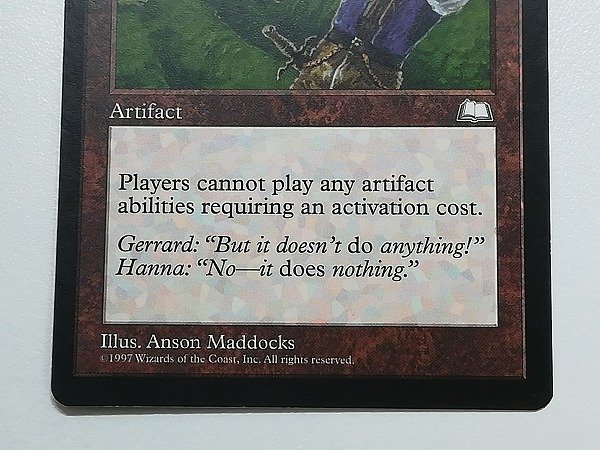 sB494o [人気] MTG 無のロッド Null Rod ウェザーライト WTH 茶 R レア