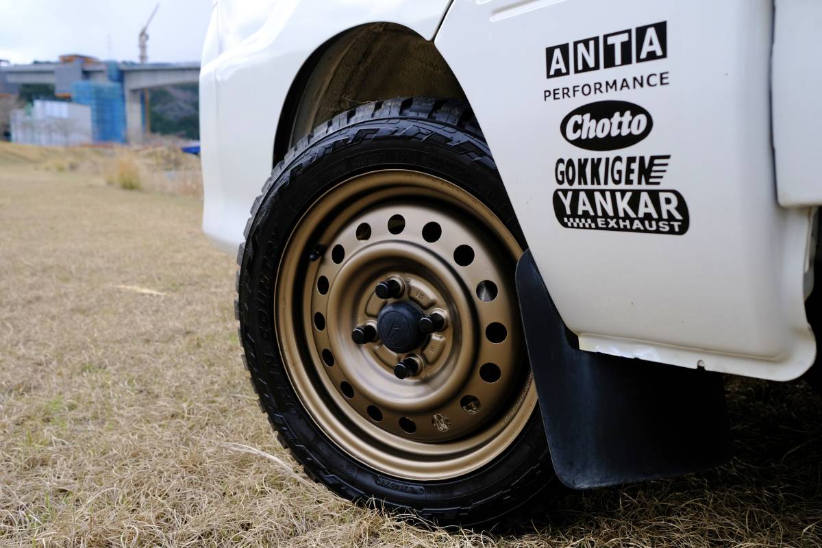 155/55R14タイヤ2026年製 14インチ5.5Jスチールホイールセット① 車