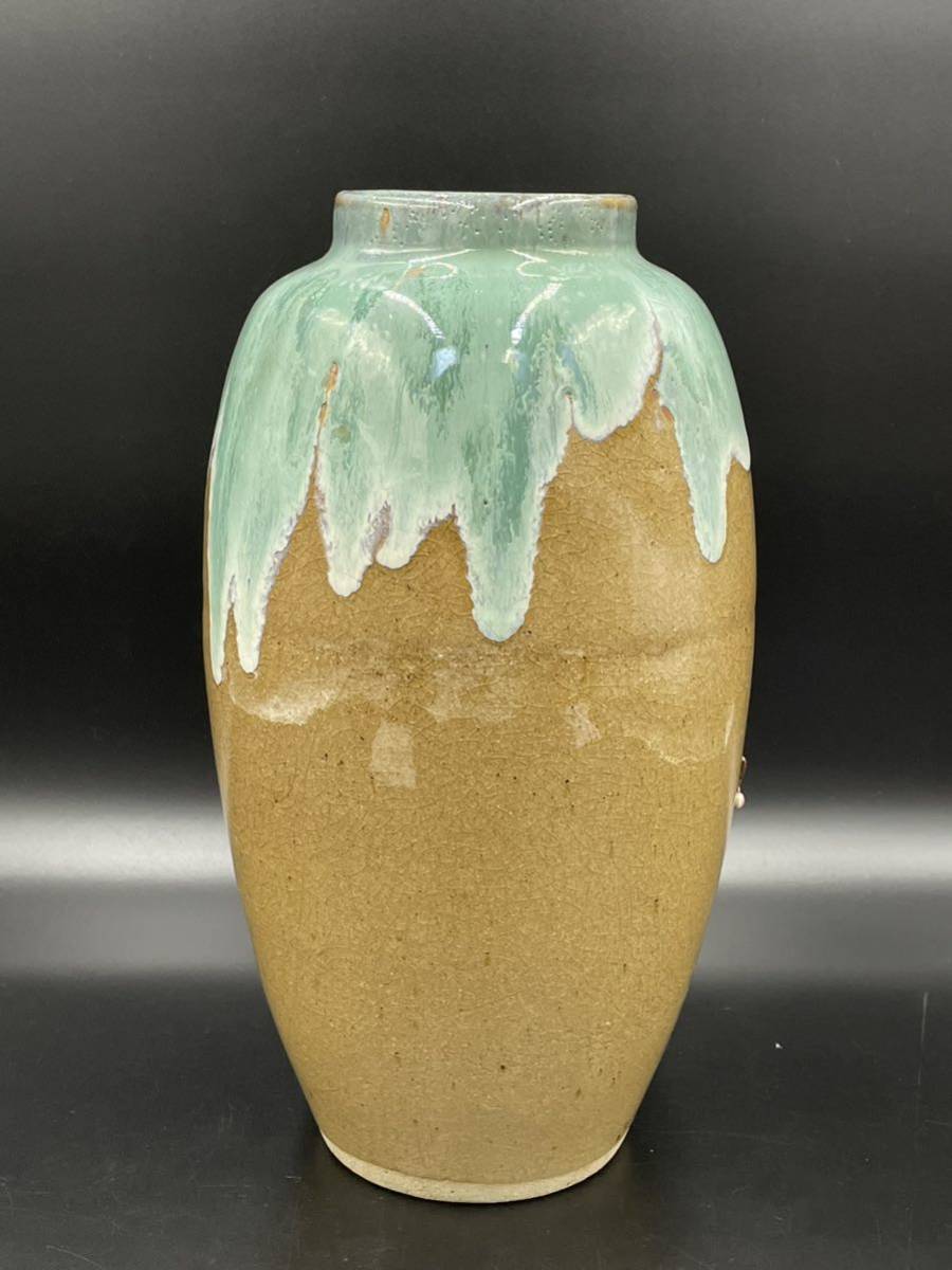 有田焼 味鉄作 飛梅 盛上細工 花瓶 花器 花入 花生 高さ約33cm 【公式
