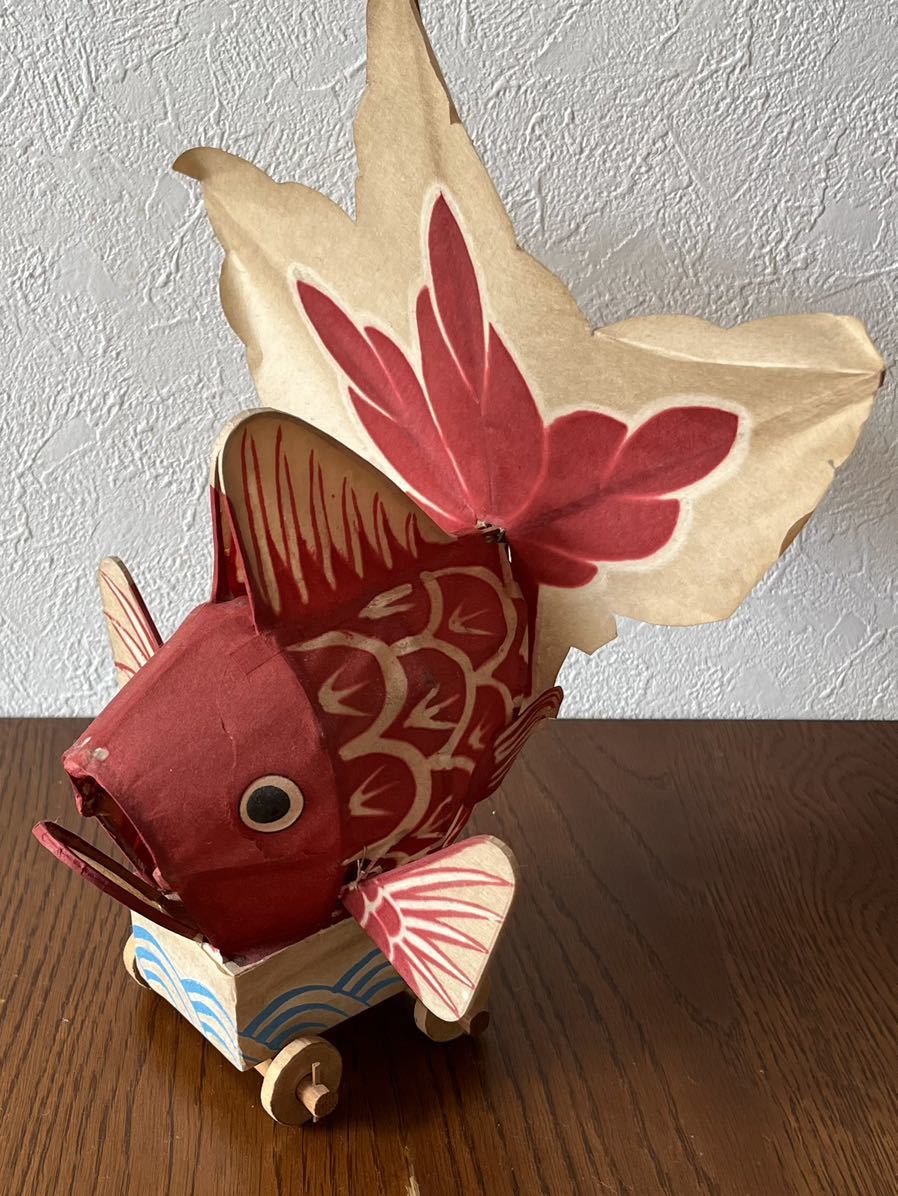 金魚台輪 廃絶 郷土玩具 民芸品 張子 土人形 木彫り 土鈴(日本人形 