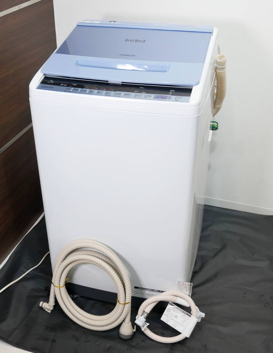 ☆送料無料☆(R412-G124)HITACHI/日立 ☆ ビートウォッシュ 全自動洗濯 