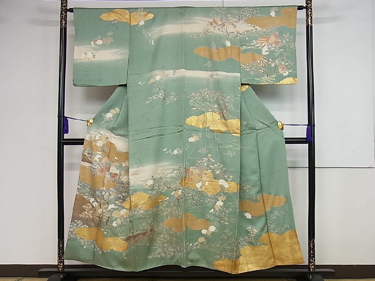内と良 ますいわ屋 訪問着 みやす 雲模様 正絹