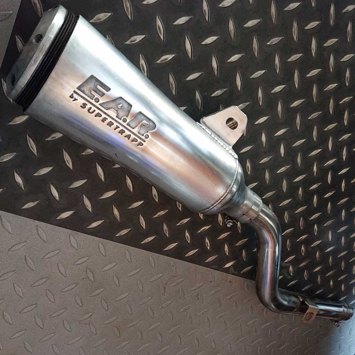 セロー225 スーパートラップ EAR マフラー□スリップオン アップタイプ  