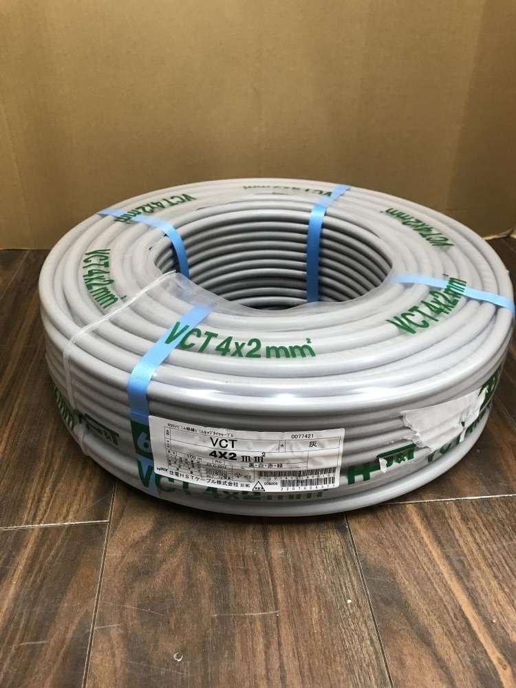 Vct Vctf ケーブル VCTF 4x2mm 電気配線用ケーブル 100m VCTF 4 x 2SQ