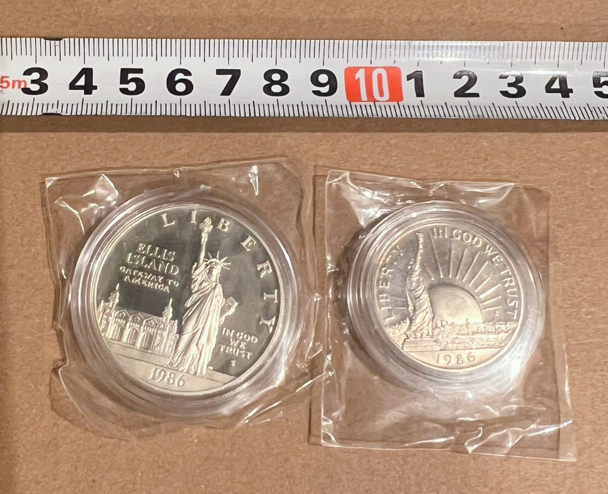 1円〜 アメリカ 自由の女神 リバティコイン 1986 記念銀貨 1ドル 銀貨