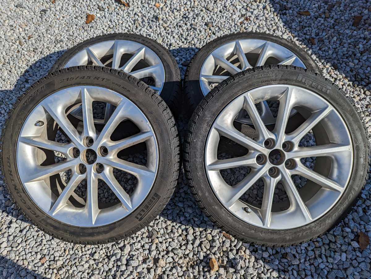 レクサス CT 純正ホイール ＆ スタッドレス 215/45R17 4本セット 
