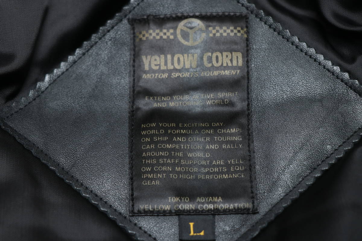 YELLOW CORN イエローコーン 本革 ライディングジャケット レザー 