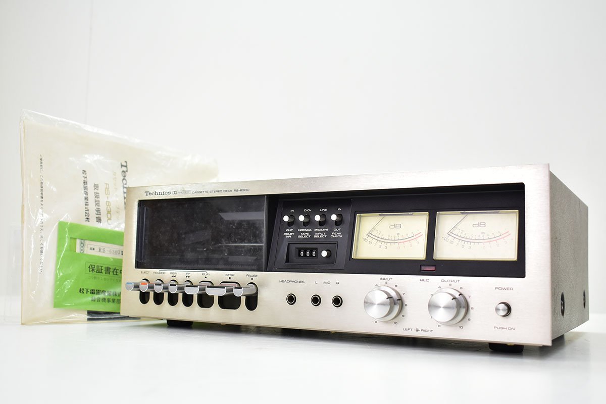 Technics RS-630U テクニクス カセットデッキ ステレオカセットデッキ