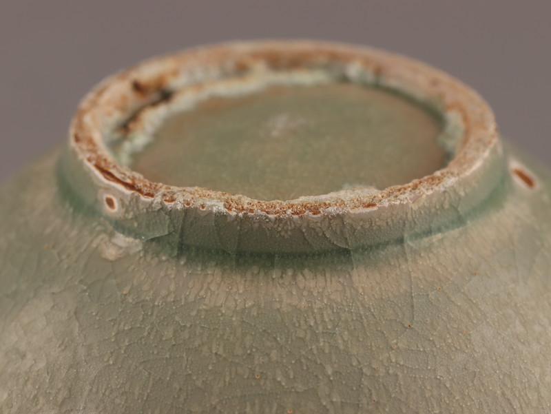 中国古玩 唐物 宋代 青磁 陰刻文 茶碗 時代物 極上品 初だし品 Z135