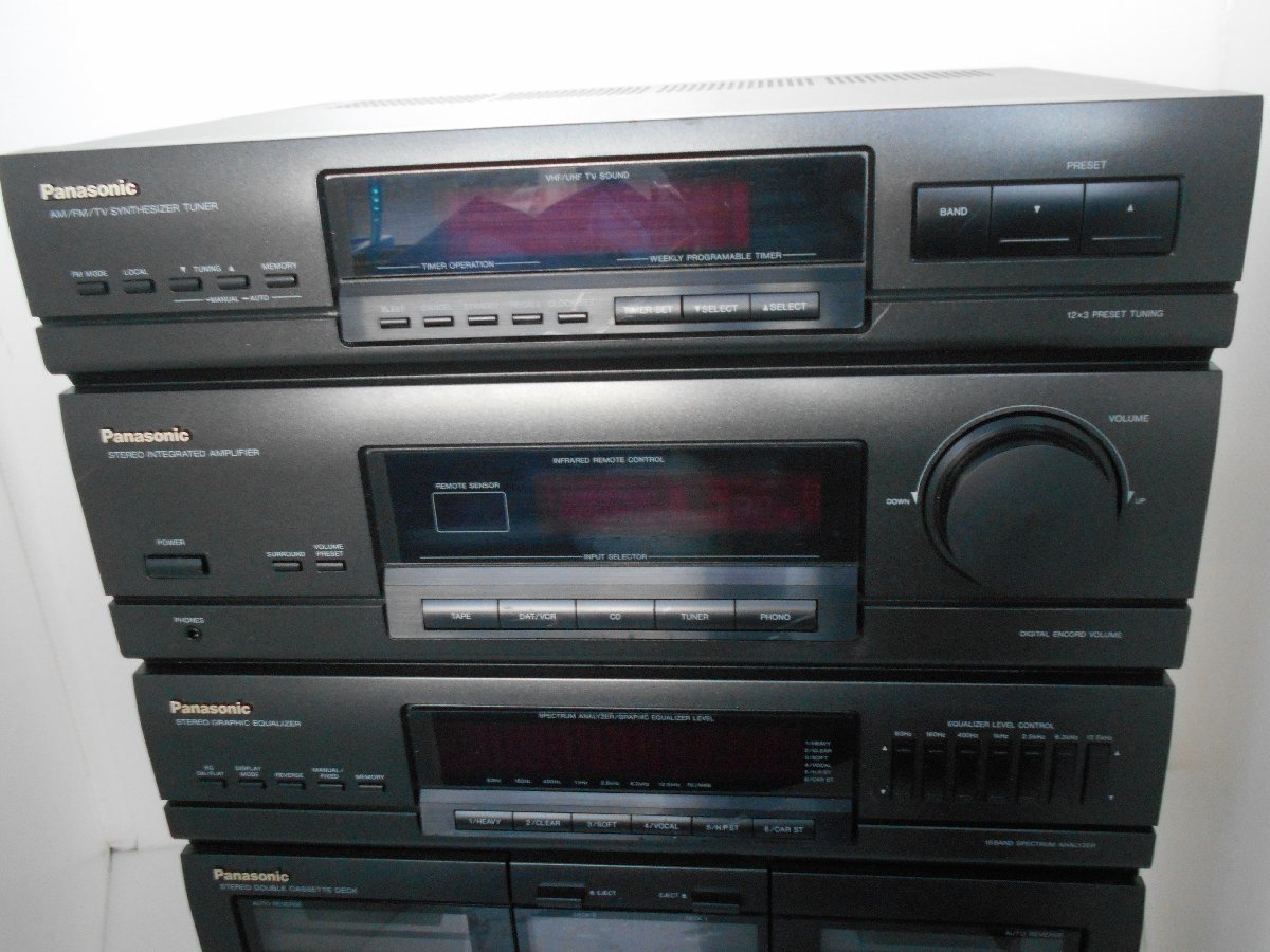 Panasonic システムコンポ SA-D30 スピーカーSB-D30 ターンテーブル SL
