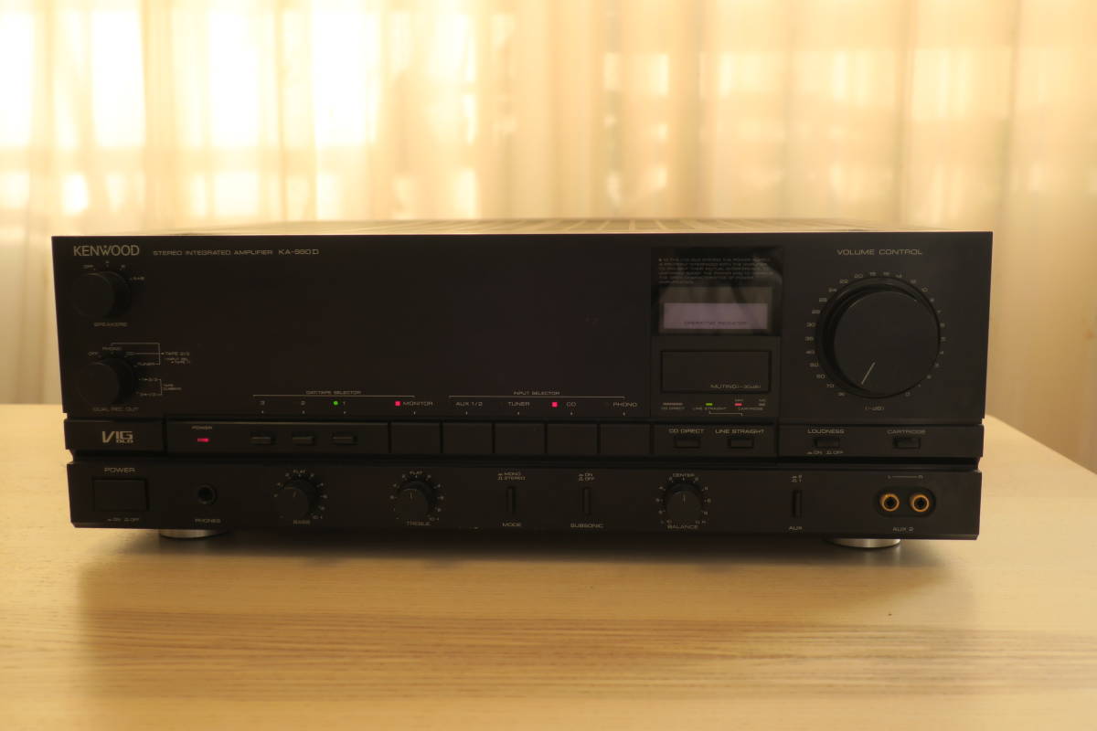 【限定セール，低価】 KENWOOD ケンウッド プリメインアンプ KA-990D 良い音出してくれています(KENWOOD)｜売買されたオークション情報、yahooの商品情報をアーカイブ公開 - オークファン KENWOOD