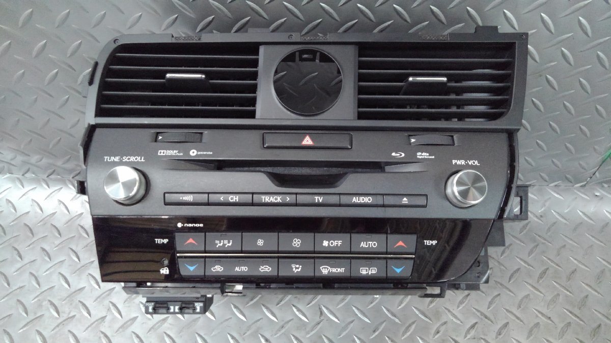 AGL25 レクサスRX Fスポーツ エアコンスイッチパネル 時計欠品