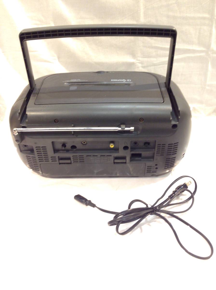☆6682☆CASIO カシオ CD-G550 液晶テレビ付 CDラジカセ AM/FM 