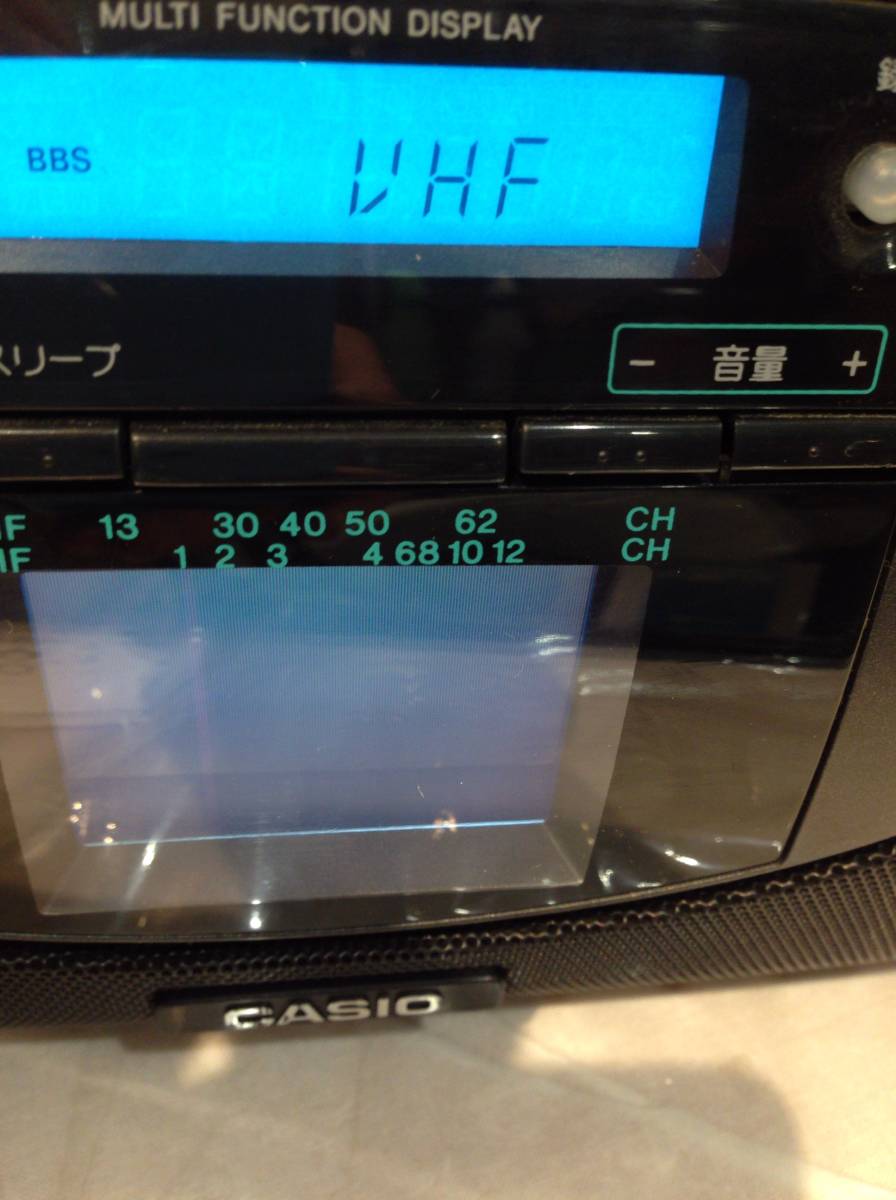 ☆6682☆CASIO カシオ CD-G550 液晶テレビ付 CDラジカセ AM/FM 