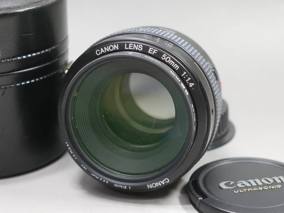 ◆Canon レンズ【CANON LENS EF 50mm 1:1.4】単焦点レンズ 現状・ジャンク品 キヤノン
