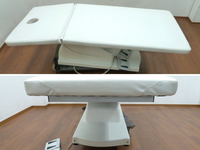 赤字超特価,限定SALE ヴァリュゲイツ 電動 エステ ベッド SH-44808 有孔 W730×D1920×H624~863mm 上下昇降 フットスイッチ マッサージ サロン 整体 西濃支店止