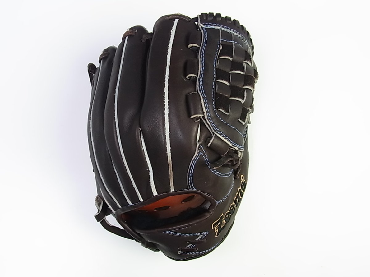 ◆美品◆Zeems/ジームス◆軟式グローブ ダークブラウン 日本製◆SV-521DBN◆オールラウンド◆右投用◆天然皮革◆ブラックブラウン◆