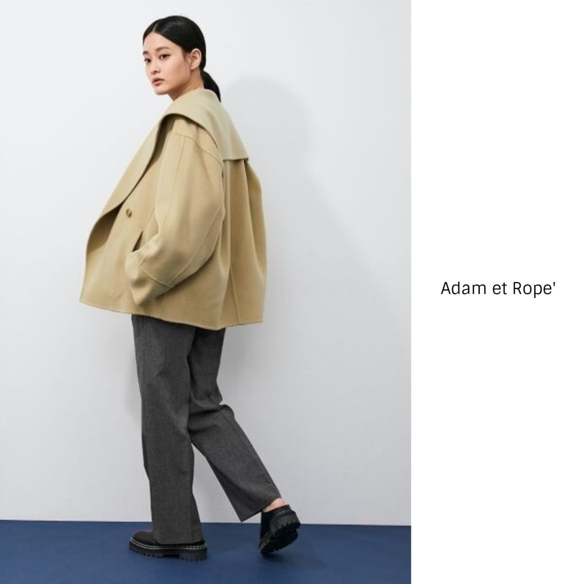 3.7万☆2021AW☆アダムエロペ Adam et Rope'☆Super120's ウールリバー