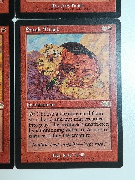 MTG USG 騙し討ち 日本語版 4枚セット 騙し討ち/Sneak Attack《日本語