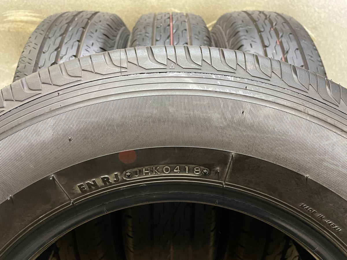 175/80R14 (99/98N) LT ブリヂストン ECOPIa R680 中古4本 2018年製