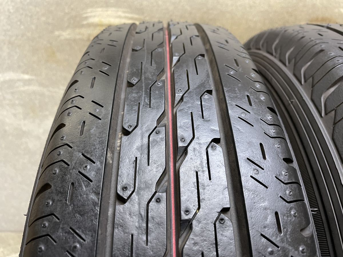 175/80R14 (99/98N) LT ブリヂストン ECOPIa R680 中古4本 2018年製