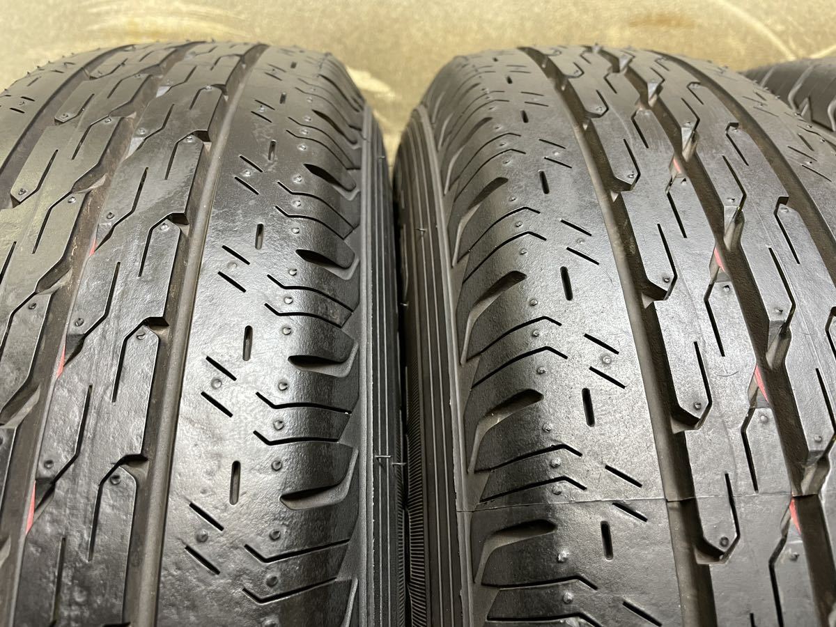 175/80R14 (99/98N) LT ブリヂストン ECOPIa R680 中古4本 2018年製