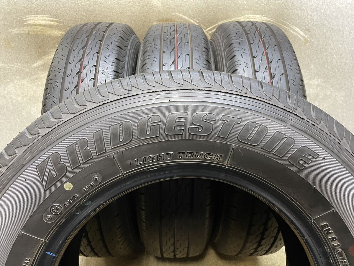 175/80R14 (99/98N) LT ブリヂストン ECOPIa R680 中古4本 2018年製