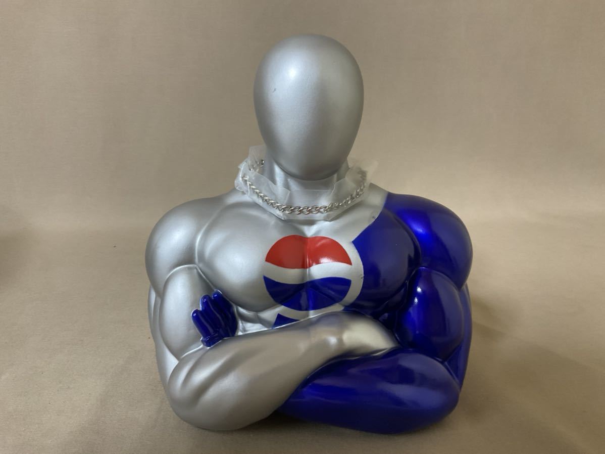 PEPSI MAN 青 ペプシマン 貯金箱 フィギュア等4点 レア 