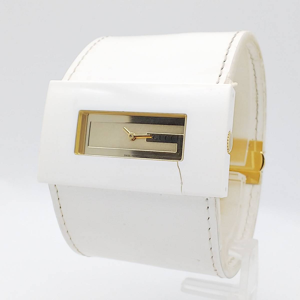 送料無料【電池交換済】☆グッチ☆GUCCI☆バングルタイプ☆純正ベルト