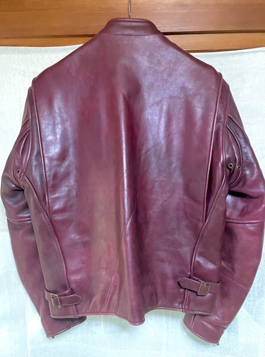 ウインドアーマー シングルライダース 本革LL レッド 【公式通販】