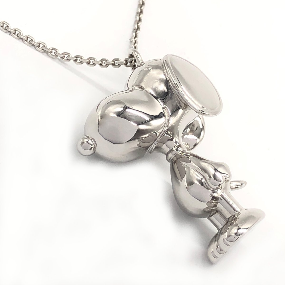 MARC JACOBS × PEANUTS マークジェイコブス ネックレス スヌーピー シルバー色 ペンダント 約43～47cm