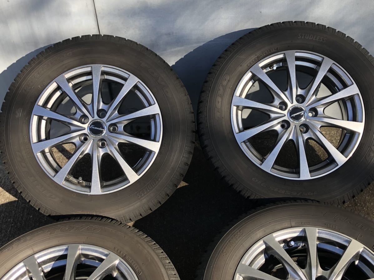 スタッドレスタイヤ 195/65R15 2016年製 15インチ ホイール 5H PCD100