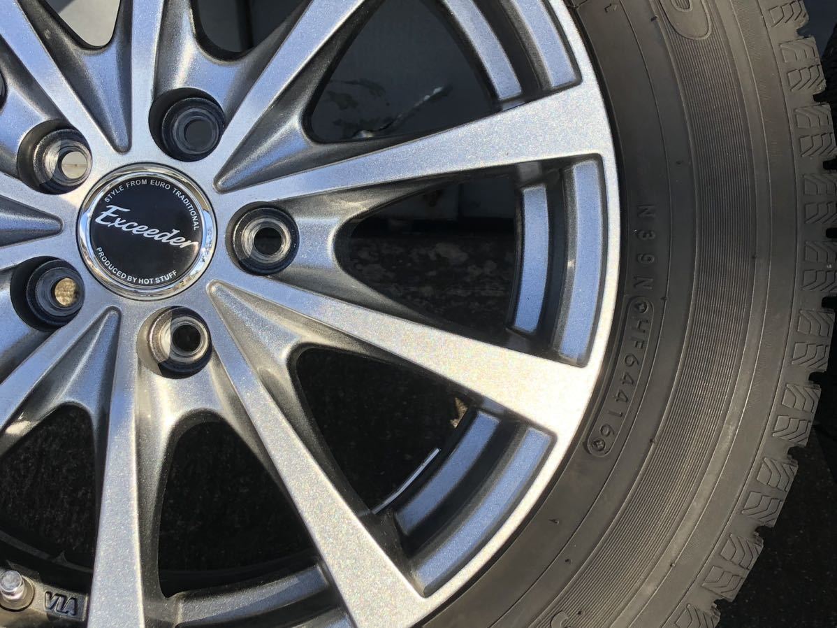 スタッドレスタイヤ 195/65R15 2016年製 15インチ ホイール 5H PCD100