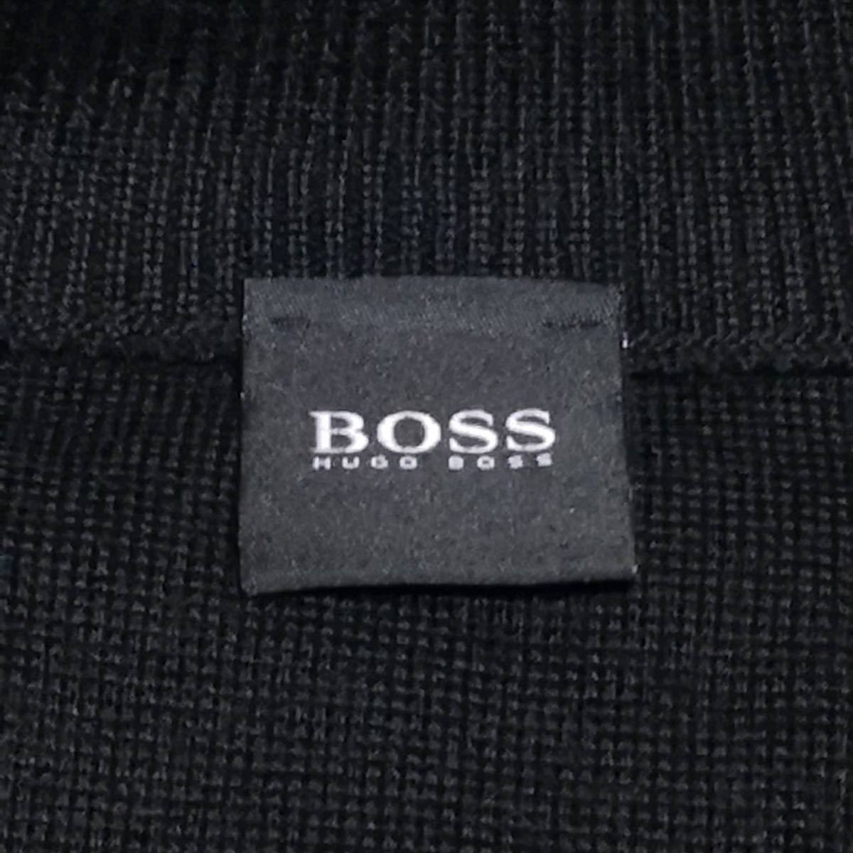 極美品 L HUGO BOSS ヒューゴボス【最高級の品格】HUGO BOSS スエード ウール100 トラックジャケット　アウター　ブルゾン　ブラック ボス ヒューゴボス ヒューゴ Boss（ヒューゴ EDTスプレー コート」(メンズ