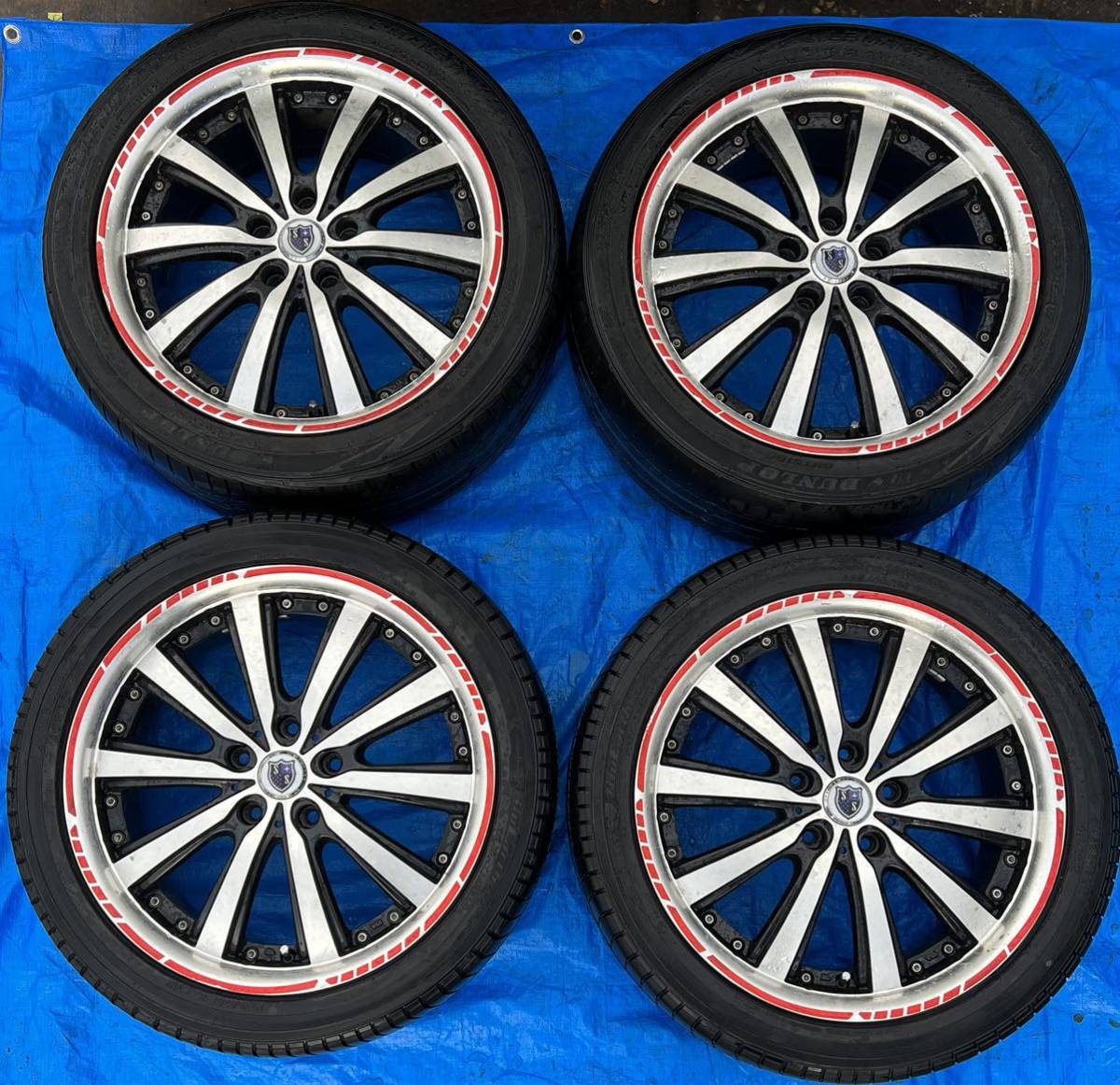 STINER ホイール 18インチ タイヤホイールセット 225/45R18 14年製造 