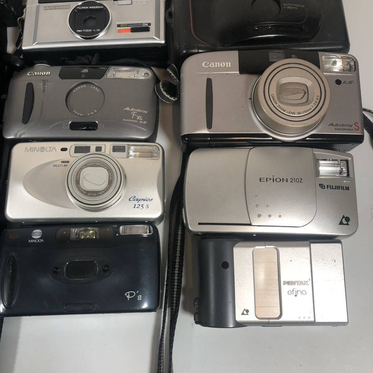ジャンク フィルムカメラ 16台 まとめ MINOLTA FUJIFILM OLYMPUS μ